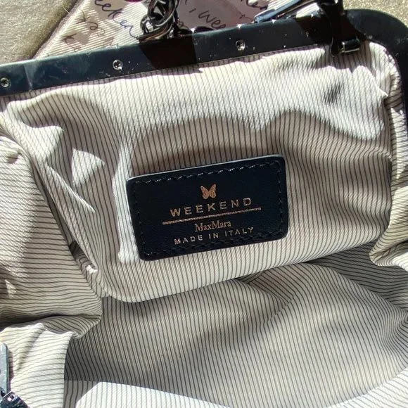 Weekend Max Mara Red and Blue Striped Bag - Picture 3 of 8